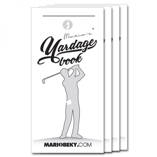 Mario Beky Golf The Easy Way Professional Yardage Book Advanced Mental Coaching Slim