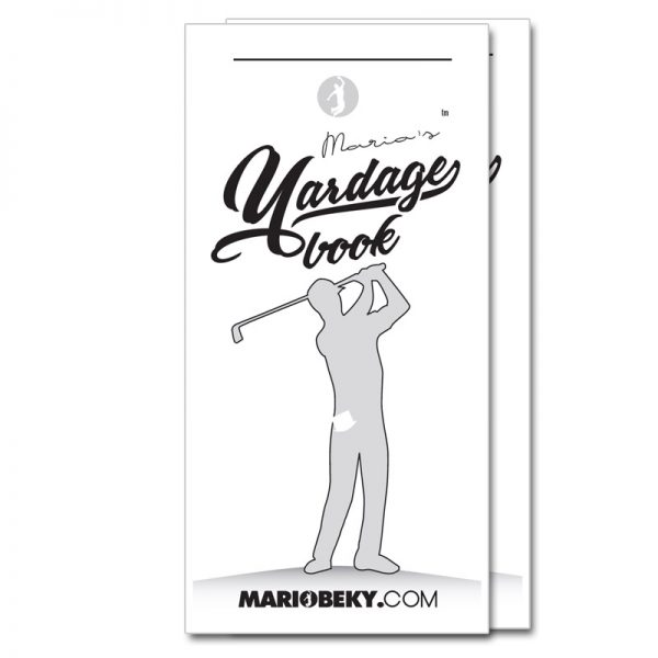 Mario Beky Golf The Easy Way Professional Yardage Book Advanced Mental Coaching Slim