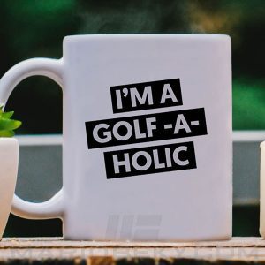 Golfaholic Mug White